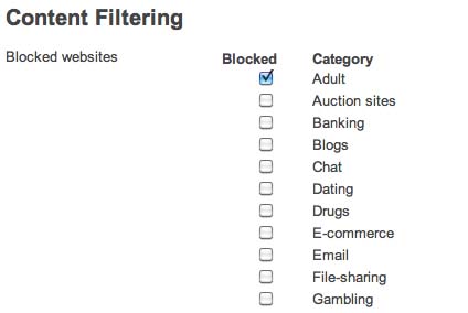 Blocks unwanted content at the edge